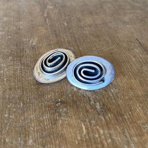 Sterling Silver Spiral Earrings